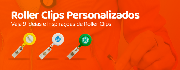 Roller Clips Personalizados para Cordões de Crachá Retratil