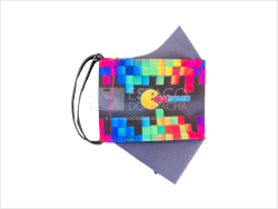 Máscara Personalizada SP | Impressão Digital, Poliéster, 3 Camadas | Exemplo Espaço do Crachá | Imagem 4