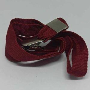 Cordão Liso para Crachá Bordô / Vinho (12mm)