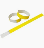 Pulseira de Identificação Tyvek Amarela (cento)
