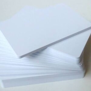 Cartão de PVC Liso Branco