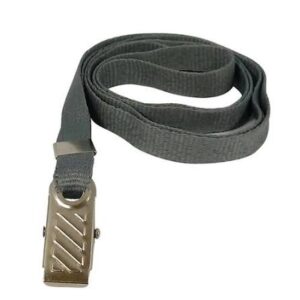 Cordão Liso para Crachá Cinza escuro (12mm)