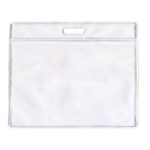 Porta Crachá Bolsa Plástica PVC Horizontal