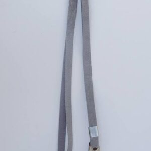 Cordão Liso para Crachá Cinza (12mm)
