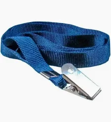 Cordão Liso para Crachá Azul Marinho (12mm)