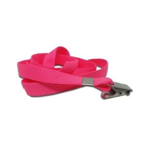 Cordão Liso para Crachá Rosa Pink (20mm)