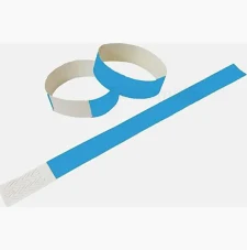 Pulseira de Identificação Tyvek Azul Claro (cento)
