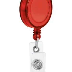 Home 4 Roller Clips/ Porta Crachá Retrátil Vermelho translucido