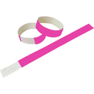Pulseira de Identificação Tyvek Pink (cento)