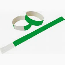 Pulseira de Identificação Tyvek Verde Escuro (cento)